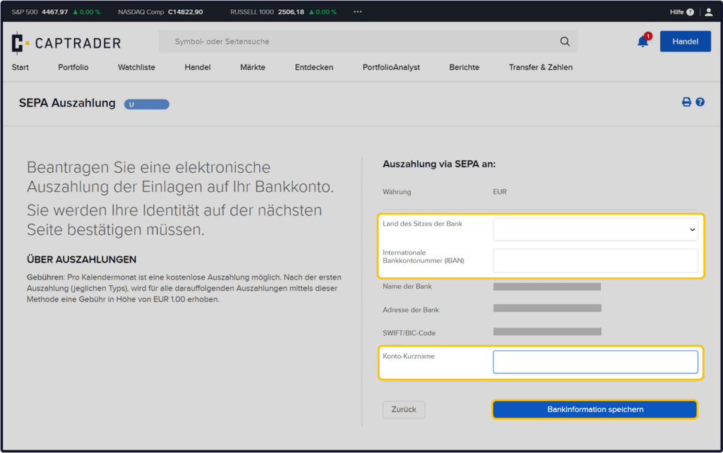captrader auszahlung