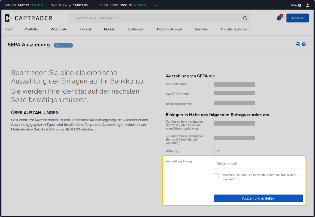 captrader auszahlung