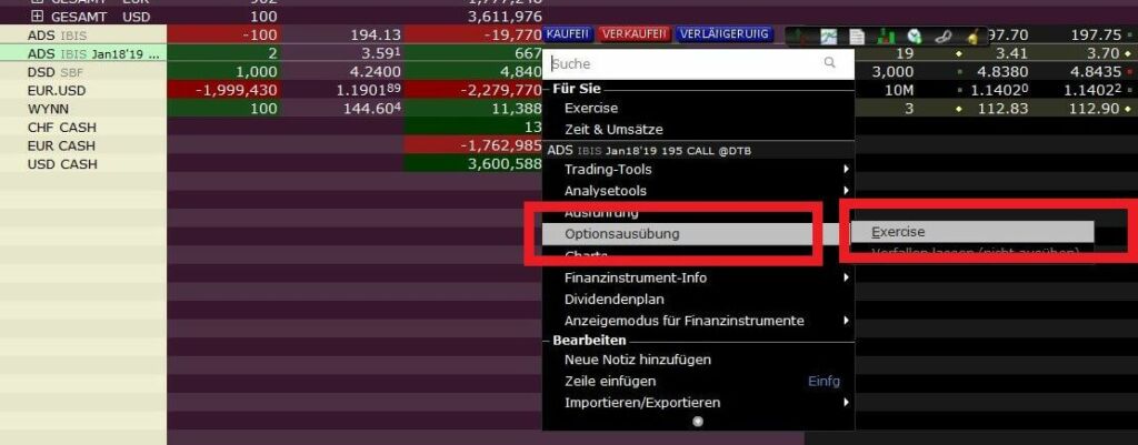 CapTrader_Optionsausübung