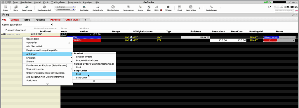 CapTrader_ Stop loss order