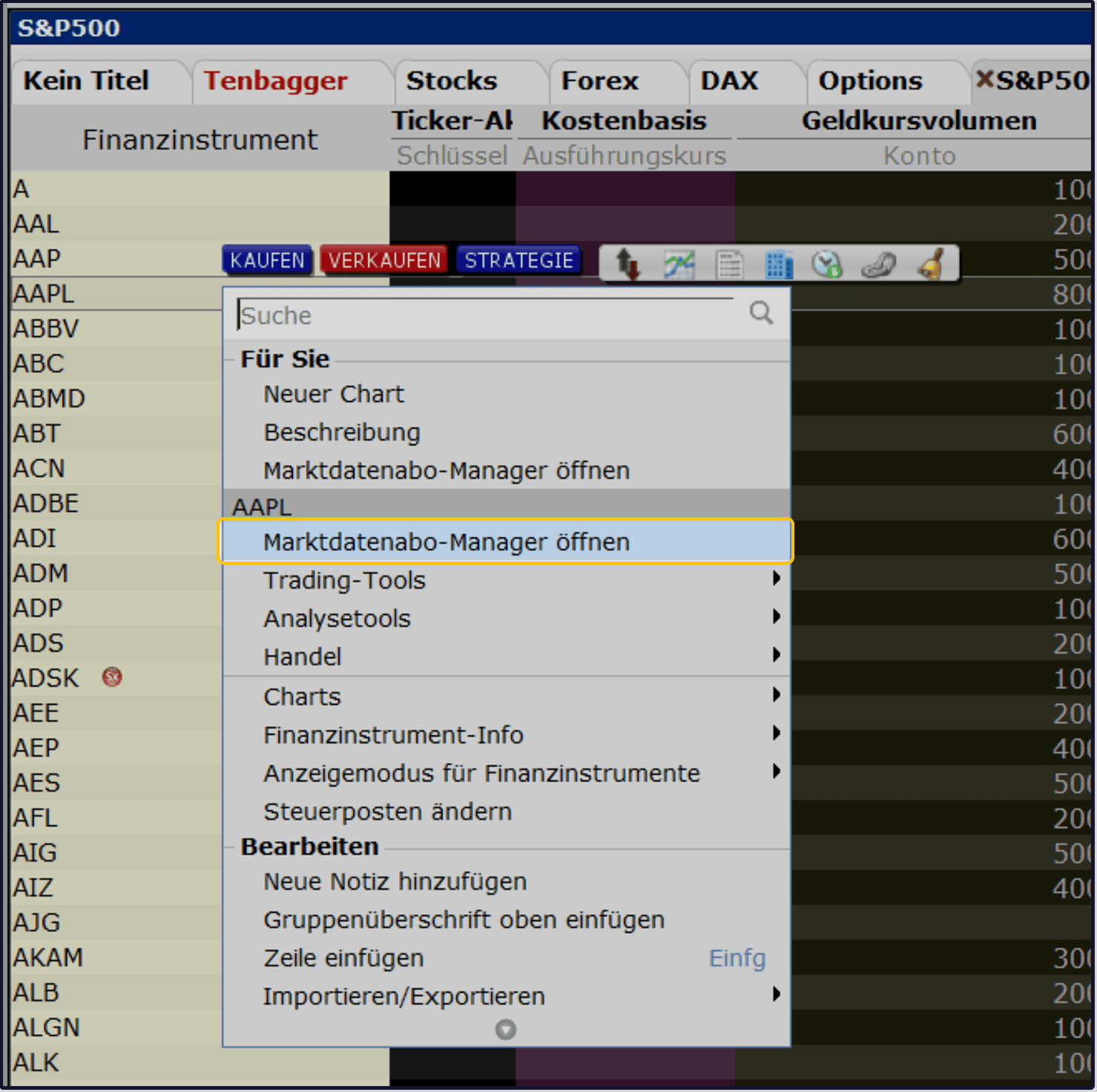 captrader market data subscription manager