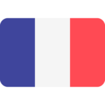 A rectangular flag with three vertical stripes: blue on the left, white in the middle and red on the right.