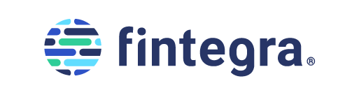 The Fintegra logo shows a globe with blue and green horizontal stripes next to the company name in lower case blue letters.